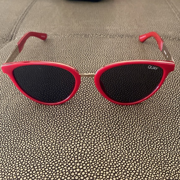 Quay | Red Cat Eye Sunglasses - Picture 2 of 7